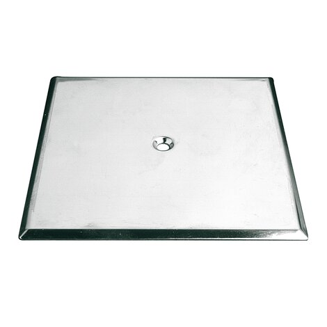 Tapa cuadrada acero inox. bote sifonico