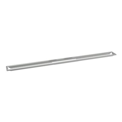 Cerco visible superior de acero para canaletas Linnum de altura reducida y altura normal, ancho 50