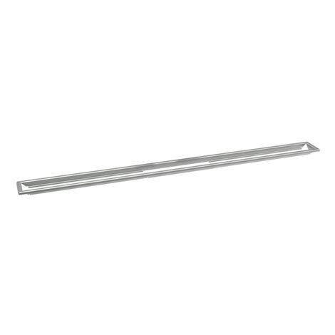 Cerco visible superior de acero para canaletas Linnum de altura reducida y altura normal, ancho 50 Cerco visible superior de acero para canaletas Linnum de altura reducida y altura normal, ancho 50