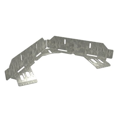 Anclaje a pared de acero galvanizado para sumidero de esquina Linnum triangular
