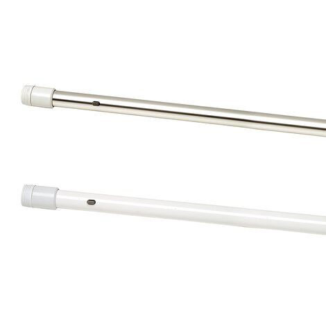 Barra recta extensible para cortina de baño Barra recta extensible para cortina de baño