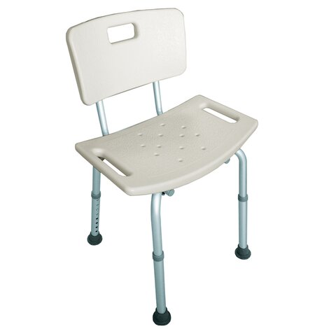 Taburete con respaldo para el interior de la ducha Taburete con respaldo para el interior de la ducha