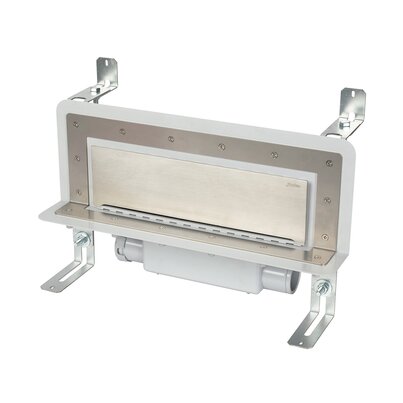 Canaleta Linnum Wall. Sifón 30 mm extraible y válvula de aireación.