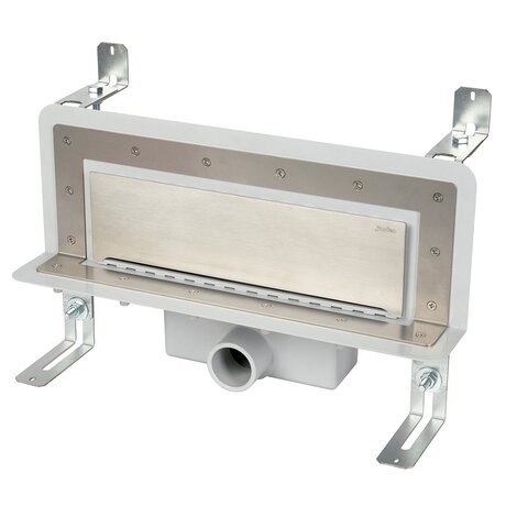 Canaleta Linnum Wall. Sifón 30 mm extraible y válvula de aireación. Canaleta Linnum Wall. Sifón 30 mm extraible y válvula de aireación.