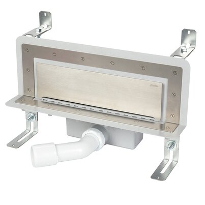 Canaleta Linnum Wall. Sifón 30 mm extraible y válvula de aireación.