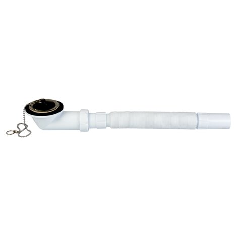 Válvula salida horizontal con tubo flexible Válvula salida horizontal con tubo flexible