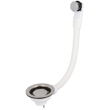 Válvula cesta fregadero con rebosadero redondo flexible Válvula cesta fregadero con rebosadero redondo flexible