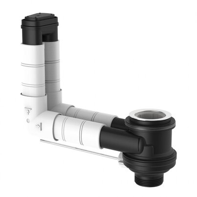 Válvula con rebosadero integrado INEO FLUX para lavabos sin rebosadero