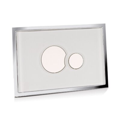 Placa de mando cristal para cisternas empotradas con registro de ancho/alto: 170/100 mm