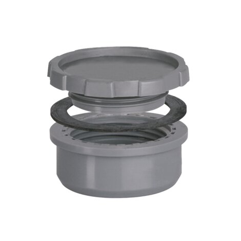 Tapón con registro PVC evacuación