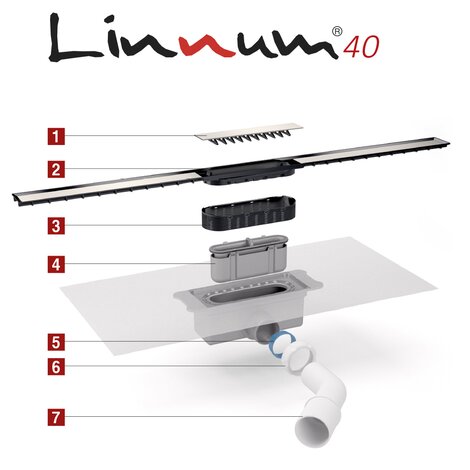 LINNUM 40 Codo 45° PP 40/50 mm macho