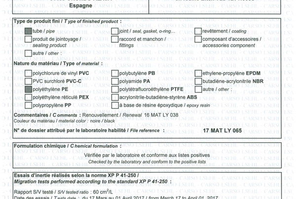 FLEXIPOL PE100 ACS N3000