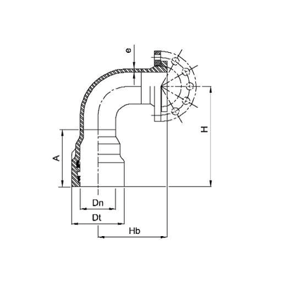 CODOS 90° HEMBRA EMBRIDADO PN16 / SDR 11