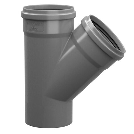 Derivación macho/hembra 45°, con junta labiada