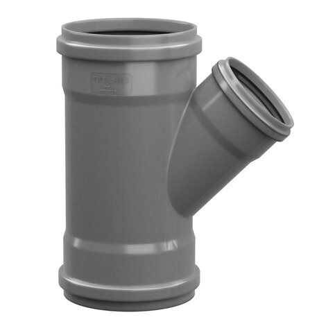 Derivación hembra/hembra 45°, reducida al centro, con junta labiada