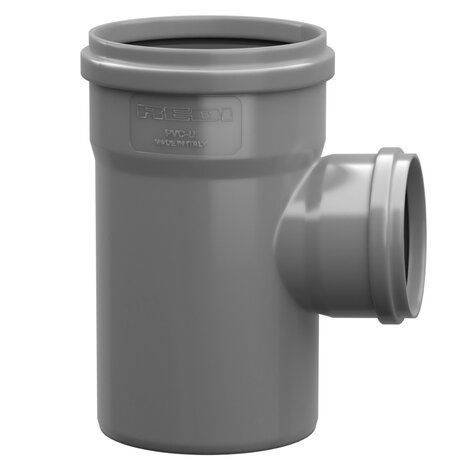 Derivación macho/hembra 87°30’, reducida al centro, con junta labiada