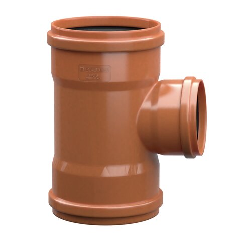 Derivación hembra/hembra 87°30’, reducida al centro, con junta labiada