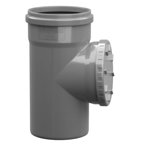 Te macho/hembra 87°-30’ con boca de registro, con junta labiada