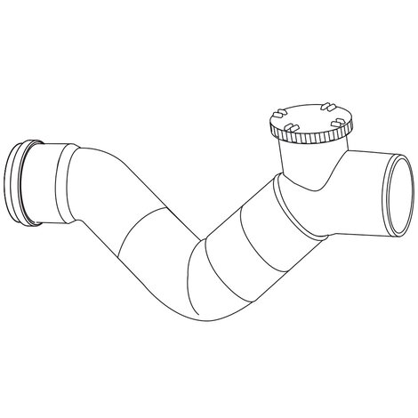 Sifón con registro macho/hembra, encola