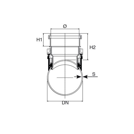 Easy Clip | Racor de conexión mecánica Ø160 y Ø200