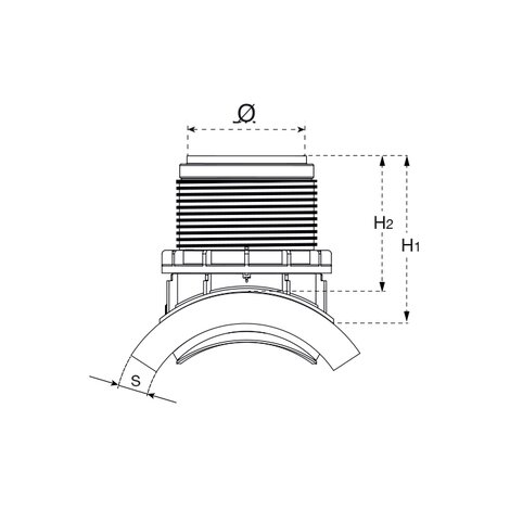 Easy Clip Link Ø160 (para tubos corrugados, compactos lisos, gres, hormigón, PRFV)