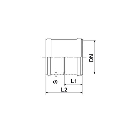 Manguito dilatación hembra-hembra, con junta labiada