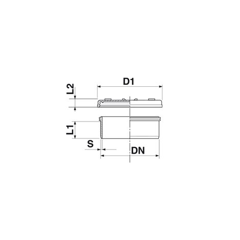 Tapón hembra con registro.