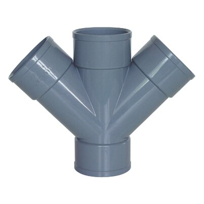 Derivacion 45° doble plana hembra/hembra