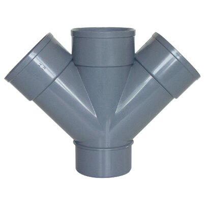 Derivacion 45° doble plana macho/hembra