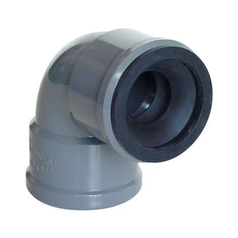 Codo 87°30' unión tubo metálico hembra con junta SBR Codo 87°30' unión tubo metálico hembra con junta SBR