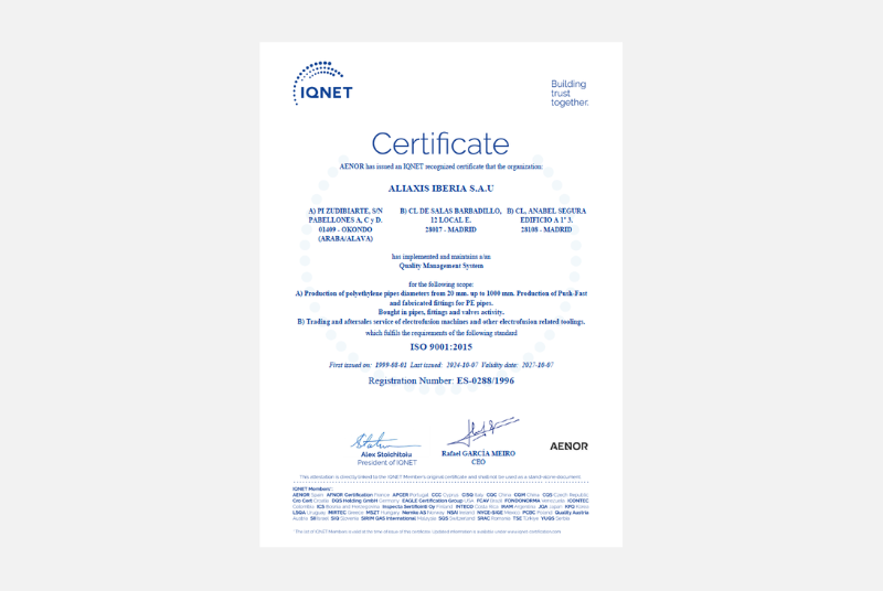IQNet Quality Management Okondo