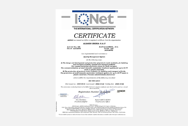 IQNet Quality Management Alicante