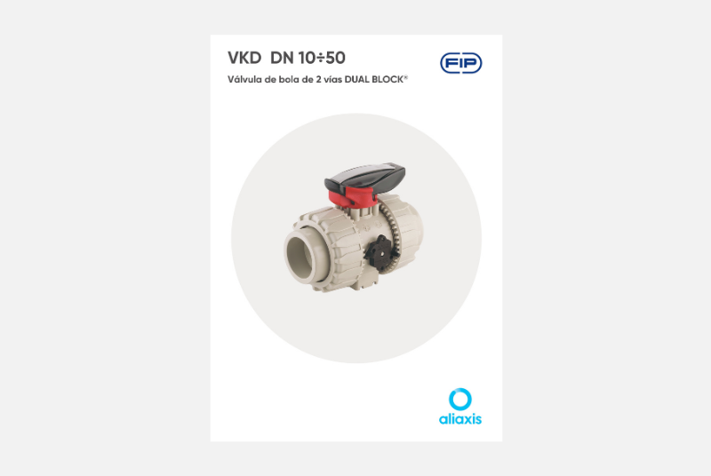 Catálogo Válvula de bola de 2 vías DUAL BLOCK® - VKD DN 10÷50- PP-H