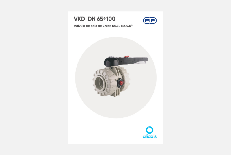 Catálogo Válvula de bola de 2 vías DUAL BLOCK® - VKD DN 65÷100- PP-H