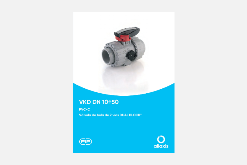 Catálogo Válvula de bola de 2 vías DUAL BLOCK® - VKD DN 10÷50 - PVC-C
