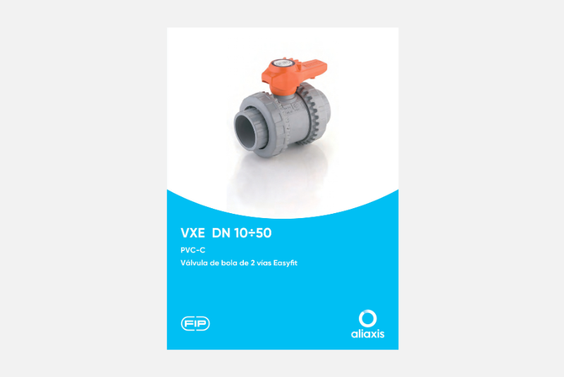 Catálogo Válvula de bola de 2 vías Easyfit -PVC-C