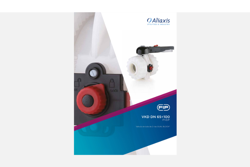 Catálogo Válvula Bola dos Vías  DUAL BLOCK® - VKD DN 65÷100- PVDF