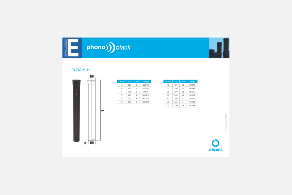 Ficha Técnica Phonoblack TUBO MH
