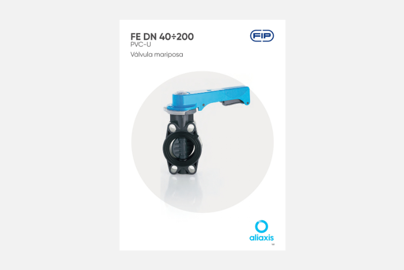Catálogo Válvula mariposa FE DN 40÷200 - PVC-U