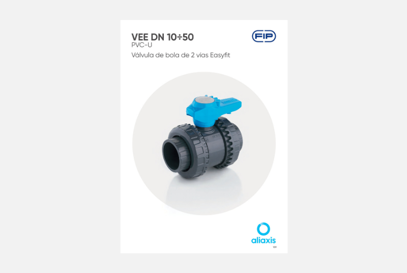 Catálogo Válvula de bola de 2 vías Easyfit - VEE DN 10÷50 - PVC-U