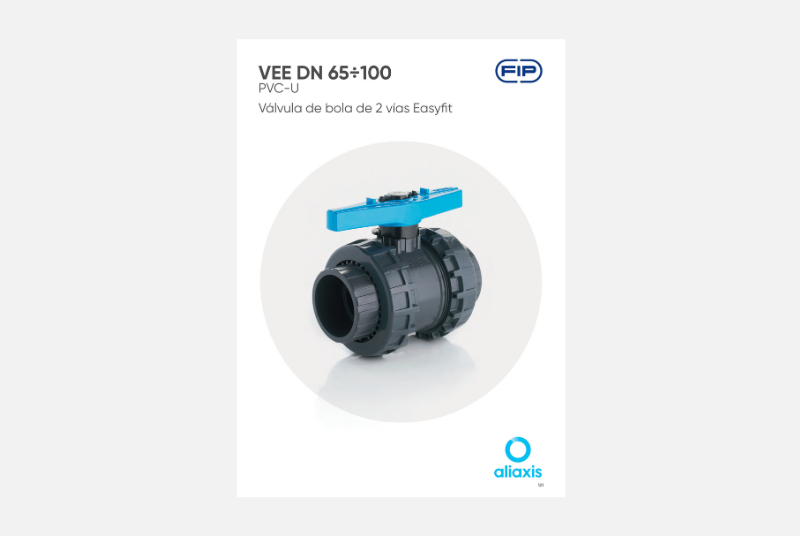 Catálogo Válvula de bola de 2 vías Easyfit - VEE DN 65÷100 - PVC-U