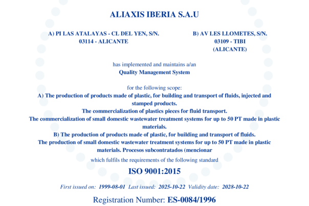 IQNet Quality Management Alicante