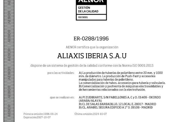 AENOR Gestión de Calidad Okondo