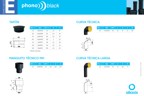 Ficha Técnica Phonoblack Accesorios