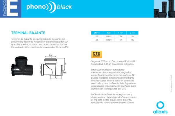 Ficha Técnica Phonoblack Terminal Bajante