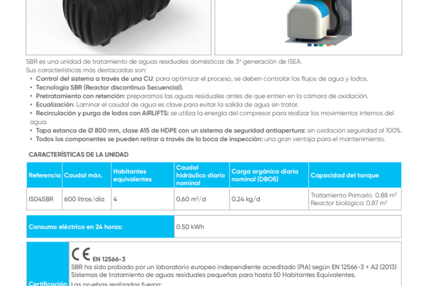 Ficha Técnica - Sistema SBR con ecualización ISEA 4 HE