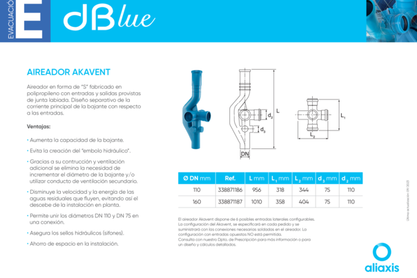 Ficha Técnica dBlue - AIREADOR AKAVENT