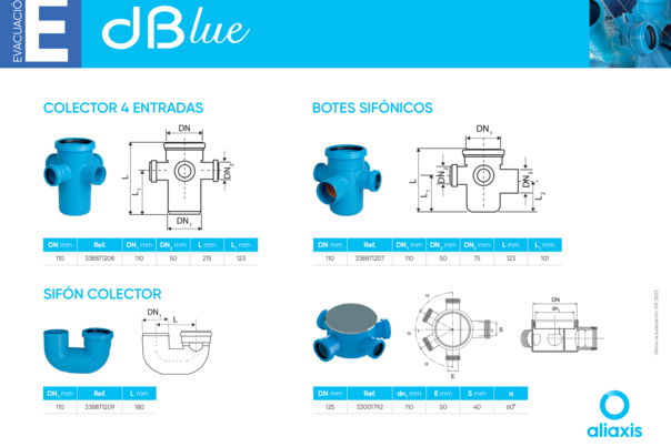 Ficha Técnica dBlue - Colector 4 entradas