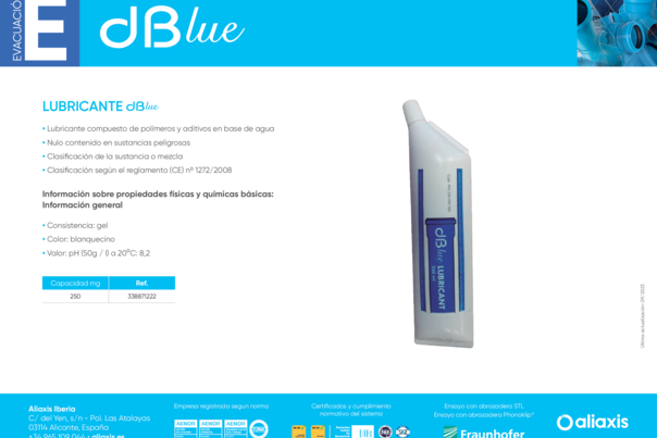 Ficha Técnica dBlue - Lubricante dBlue