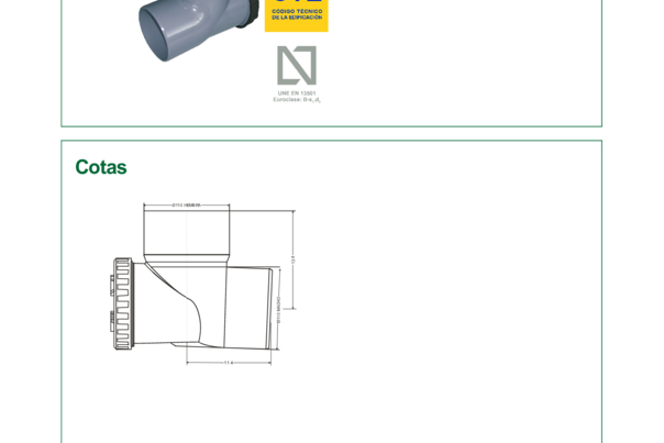 A-288 Terminal bajante encolar